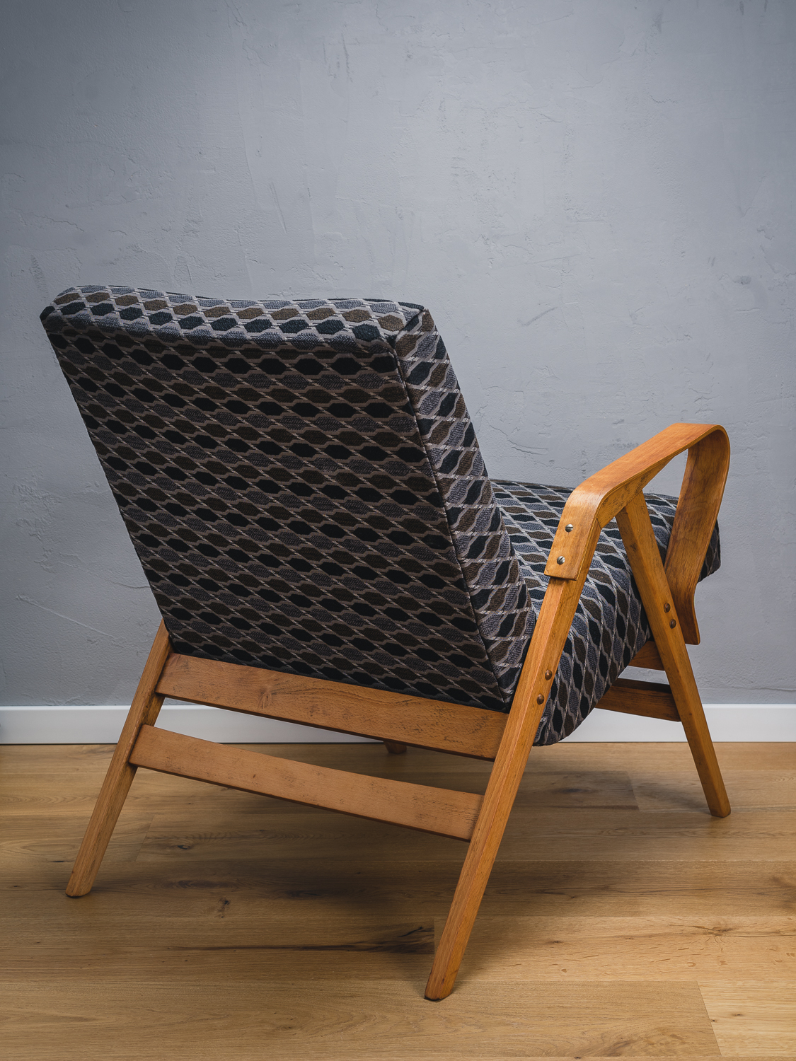 retro kreslo driva grey-4