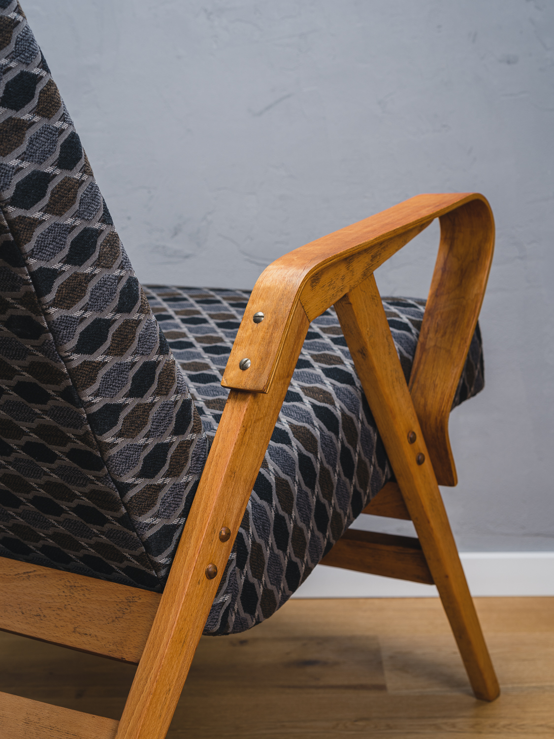 retro kreslo driva grey-5